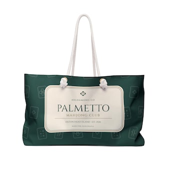 Personalized Mahjong Weekender Bag