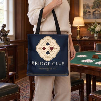 Bridge Club Tote Bag