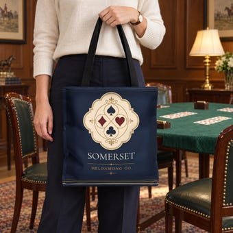 Personalized Bridge Club Tote Bag