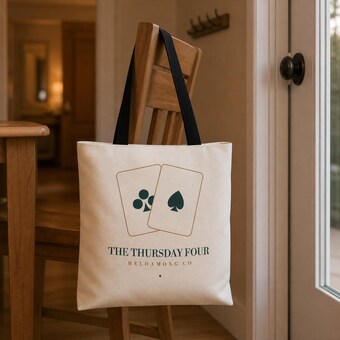 Personalized Euchre Tote Bag