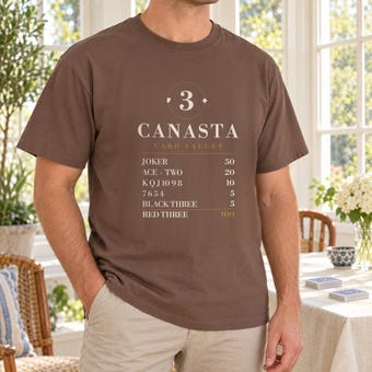 Canasta Card Values Reference Tee