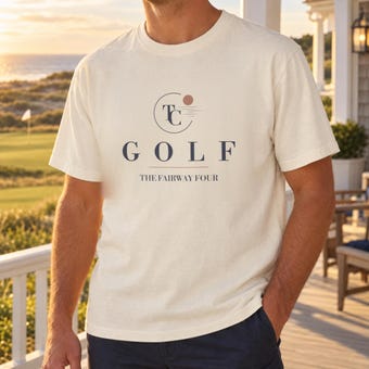 Personalized Golf League Tee