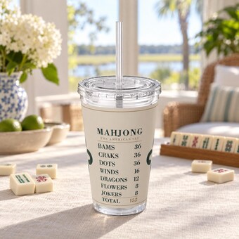 Mahjong Tile Count Tumbler