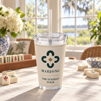 Personalized Mahjong Club Tumbler