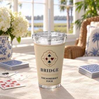 Personalized Bridge Club Tumbler
