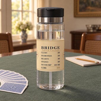 Bridge Trick Values Chart Water Bottle