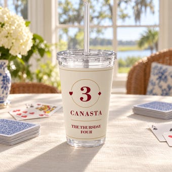 Personalized Canasta Tumbler