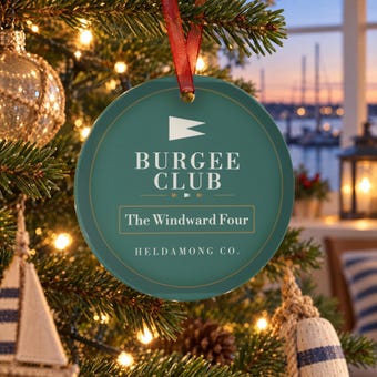 Personalized Sailing Club Christmas Ornament