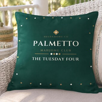 Personalized Mahjong Pillow