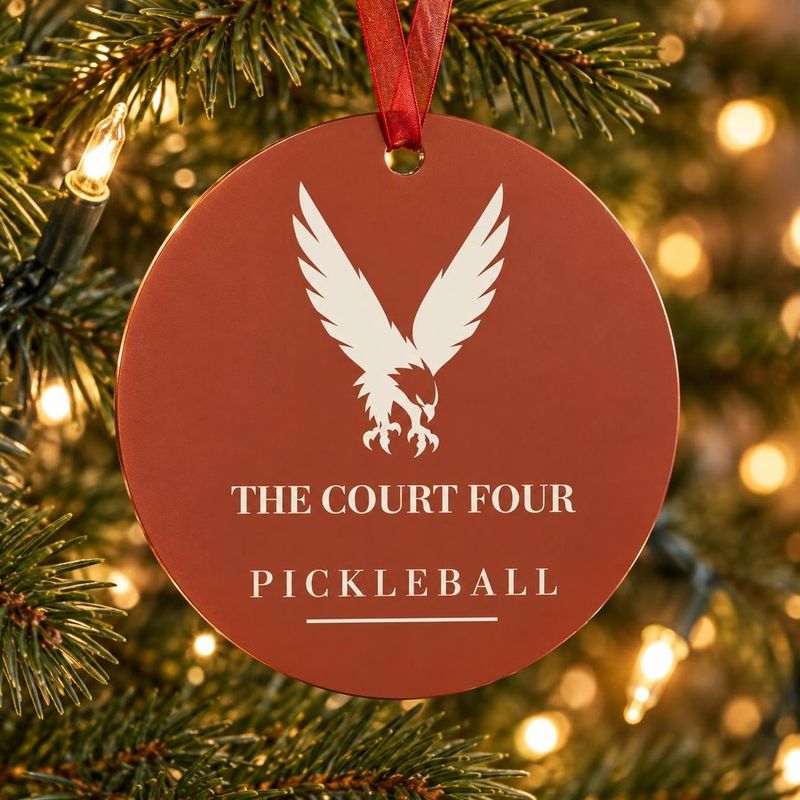 Personalized Pickleball Christmas Ornament