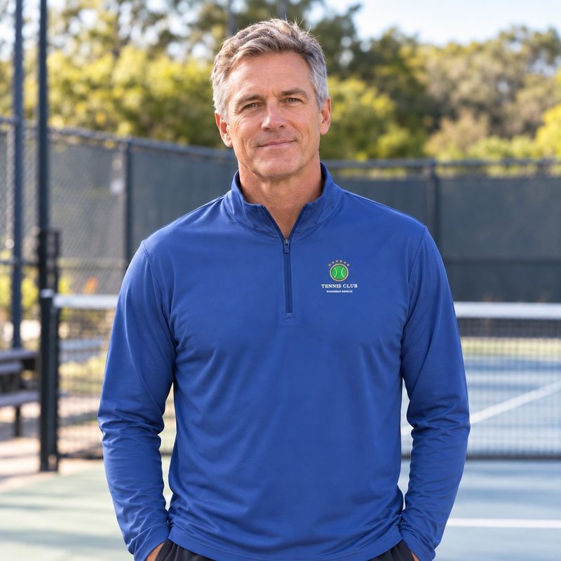 Personalized Tennis Quarter-Zip Pullover