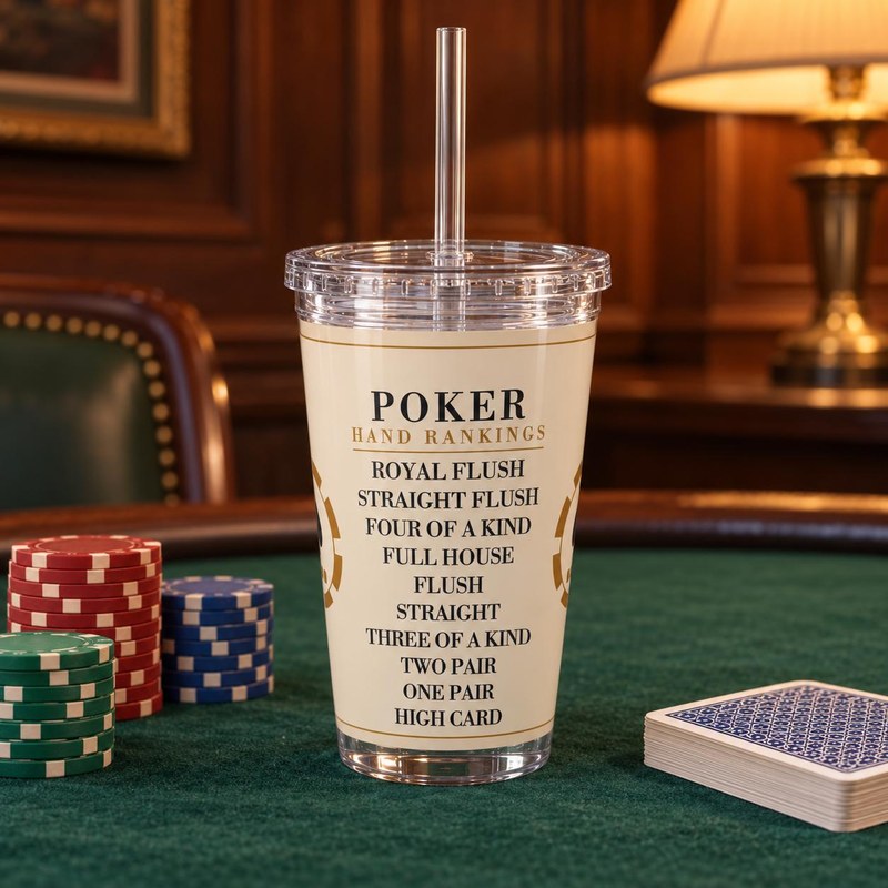 Poker Hand Rankings Tumbler
