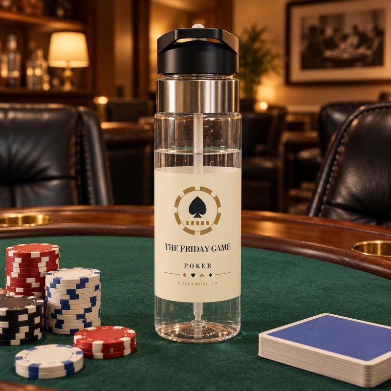 Personalized Poker Water Bottle